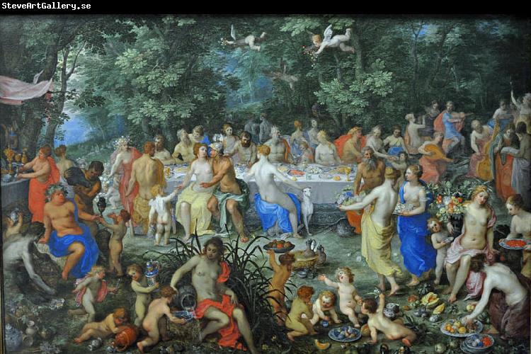 Hendrick van Balen the Elder The Wedding of Thetis and Perseus with Apollo and the Concert of the Muses, or The Feast of the Gods